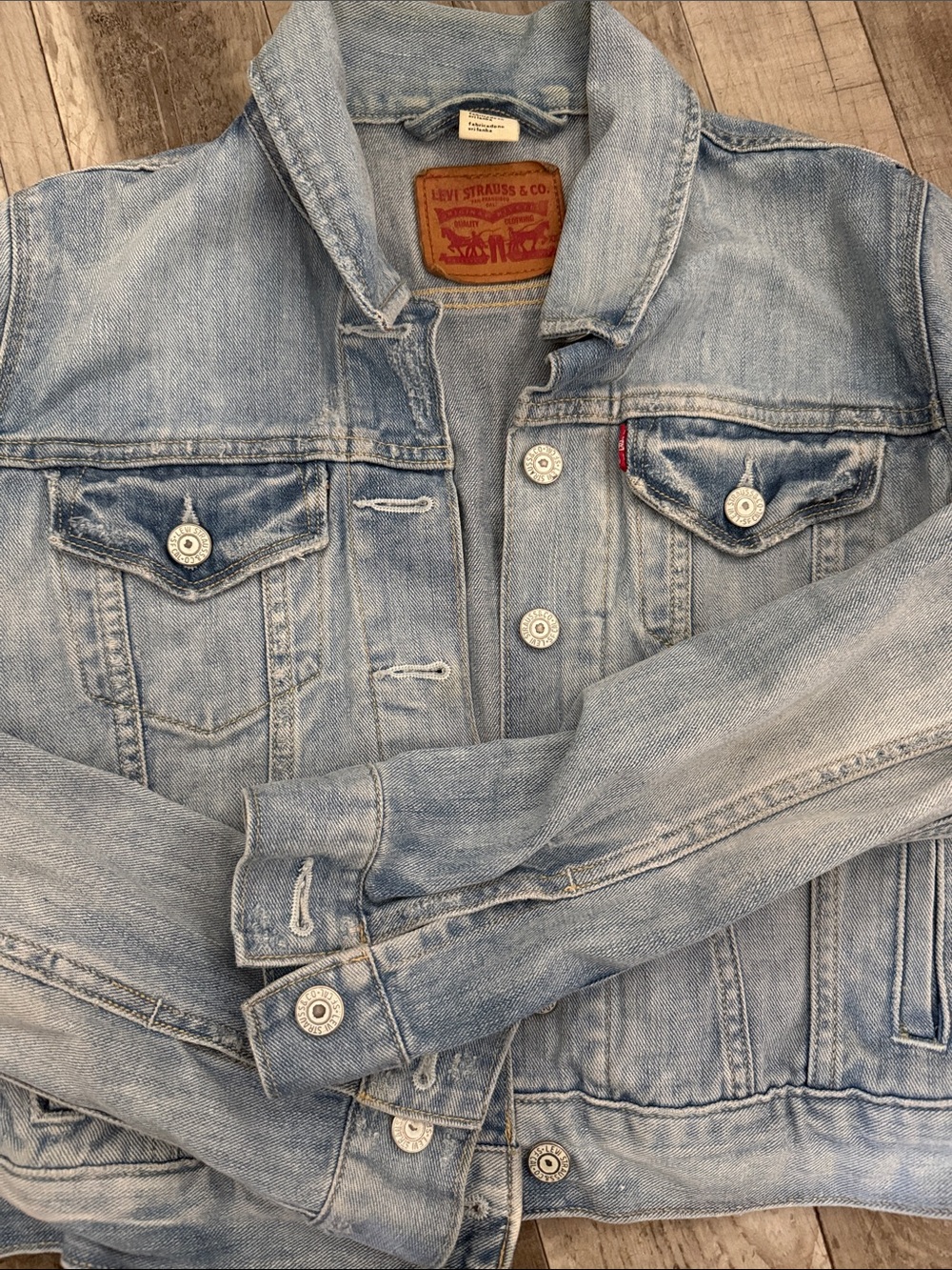 Levi's Light Blue Washed Denim Jean Jacket